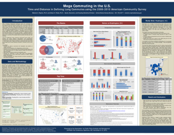 Poster & Paper: Mega Commuting In The U.S. - Census.gov
