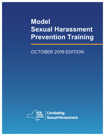Model Sexual Harassment Prevention Training