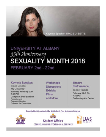 35th Anniversary SEXUALITY MONTH 2018 - Albany