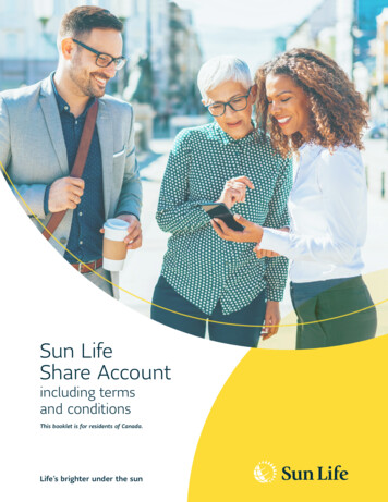 Sun Life Share Account - Sun Life Financial