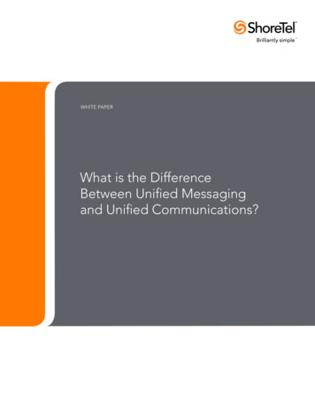 What Is The Difference Between Unified Messaging And Unified . - Mitel