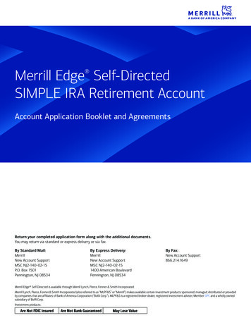 Merrill Edge Self-Directed SIMPLE IRA Retirement Account