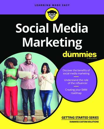 Social Media Marketing For Dummies - Dummies