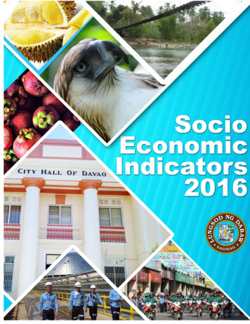 Socio Economic Indicators 2011 2015 - Davao City