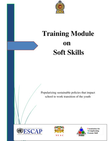 Training Module On Soft Skills - Unescapsdd 