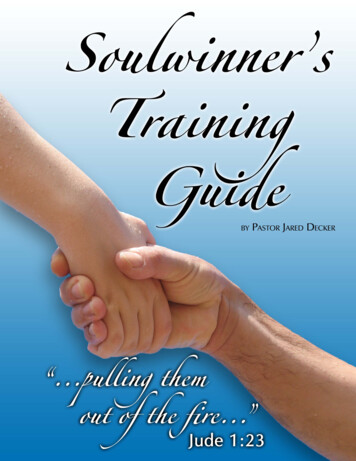SOUL-WINNER TRAINING GUIDE INTRODUCTION TO SOUL 