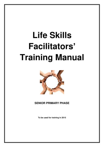 Life Skills Facilitators Training Manual