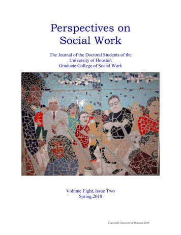 Perspective On Social Work - Continuingstudies.uh.edu