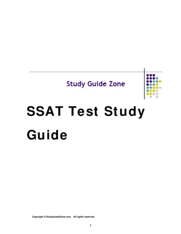 SSAT Test Study Guide