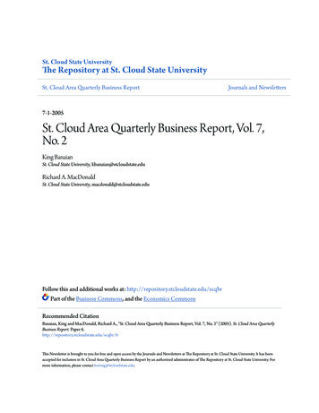 St. Cloud Area Quarterly Business Report, Vol. 7, No. 2