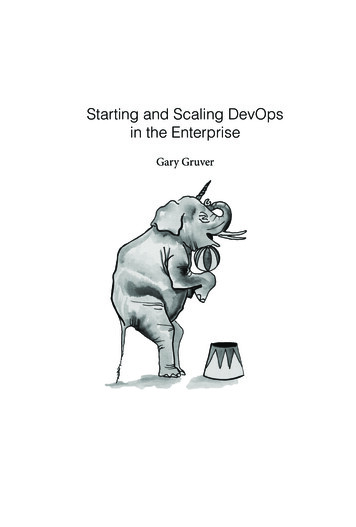 Starting And Scaling DevOps In The Enterprise