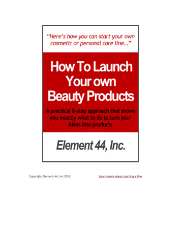 Start Your Own Line - Start A Cosmetic Line