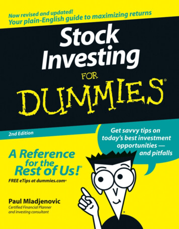 Stock Investing - The Market 101