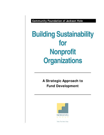 Strategic Approach To Fund Development Workbook