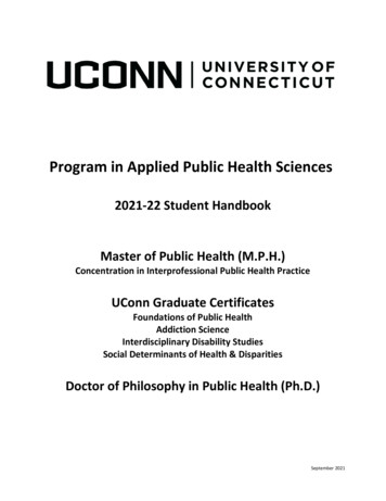 Program In Applied Public Health Sciences