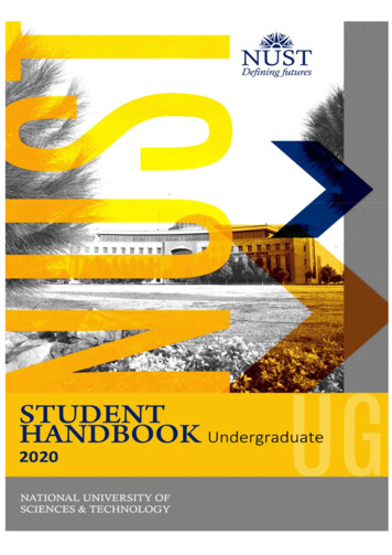 1 NUST Undergraduate Handbook 2020