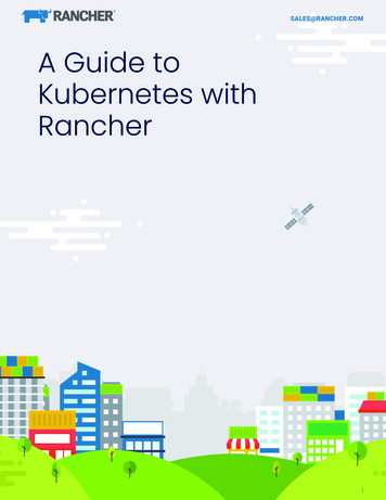SALES@RANCHER A Guide To Kubernetes With Rancher