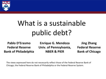 What Is A Sustainable Public Debt?
