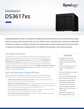 DiskStation DS3617xs - Synology