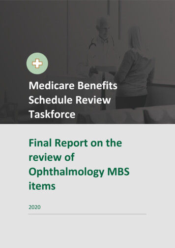 Medicare Benefits Schedule Review Taskforce Final Report .