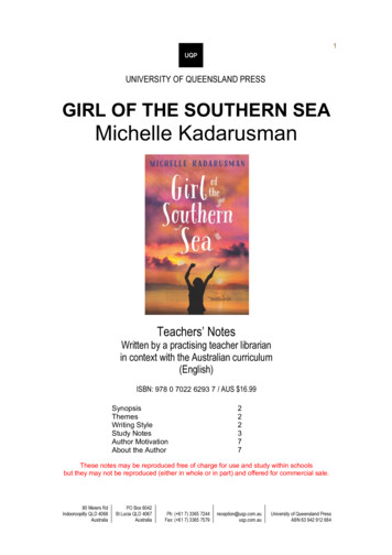 Teachers' Notes Girl Of The Southern Sea FINAL