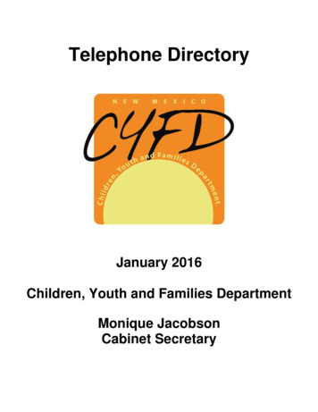 Telephone Directory - CYFD