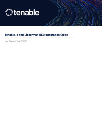 Tenableio And Lieberman RED Integration Guide - Documentation