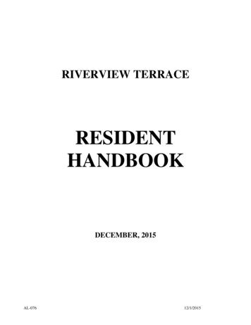 RESIDENT HANDBOOK - Riverview Retirement 