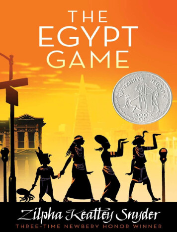 The Egypt Game - Alamance-Burlington School System