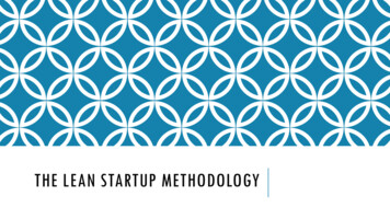 The Lean Startup Methodology - Uniroma1.it