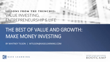 THE BEST OF VALUE AND GROWTH: MAKE MONEY INVESTING
