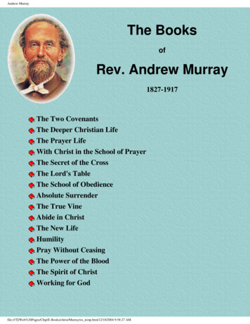 The Books Of Andrew Murray - Avivamientos