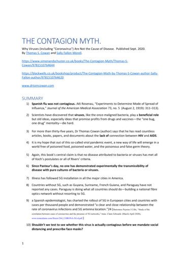 THE CONTAGION MYTH.