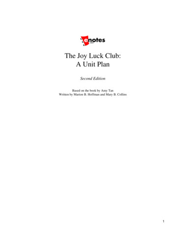 The Joy Luck Club: A Unit Plan - Anikdotes