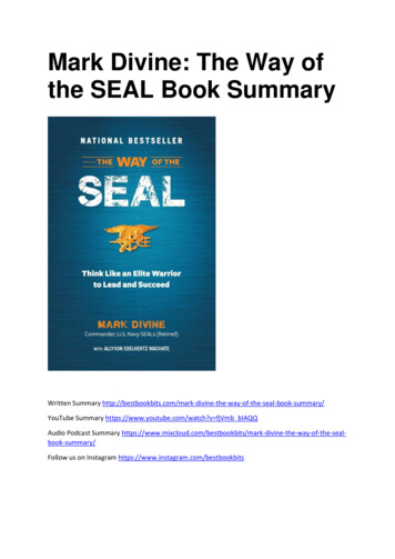 Mark Divine: The Way Of The SEAL Book Summary