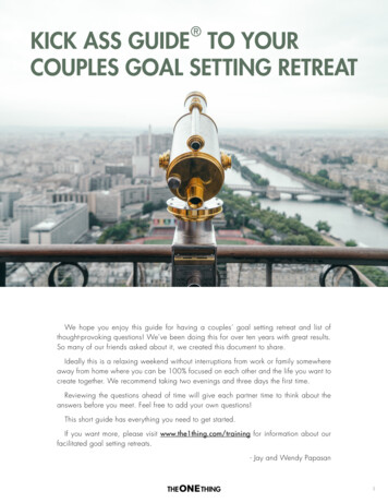 KICK ASS GUIDE TO YOUR COUPLES GOAL . - The 