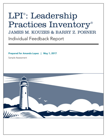 LPI : Leadership Practices Inventory - Leadership Challenge
