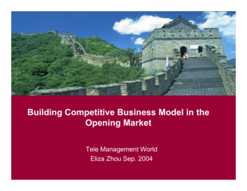 Building Competitive Business Model In The Opening Market