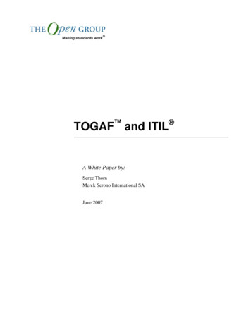TOGAF And ITIL