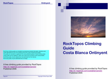 RockTopos Climbing Guide Costa Blanca Ontinyent