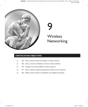 Wireless Networking - Computer Certification Resource 