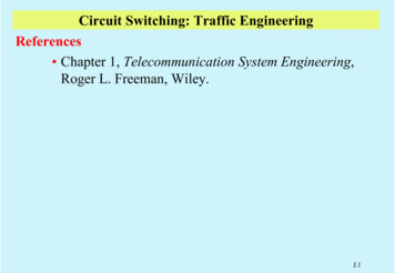 Circuit Switching: Traffic Engineering References - PolyU