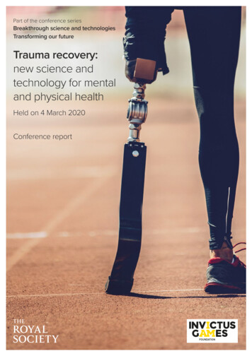 Trauma Recovery Report 2020 - Royal Society