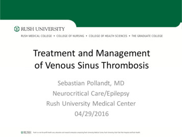 Treatment And Management Of Venous Sinus Thrombosis
