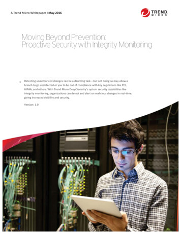 Moving Beyond Prevention: Proactive Security With Integrity Monitoring