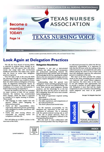 Look Again At Delegation Practices - NursingALD 
