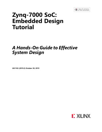 Zynq-7000 SoC: Embedded Design Tutorial - Xilinx