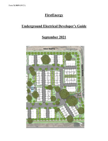 Underground Electrical Developer's Guide