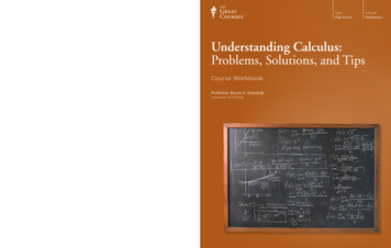 Understanding Calculus: Problems, Solutions, And Tips