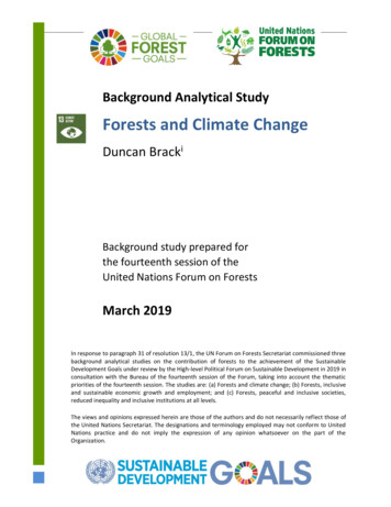 Forests And Climate Change - United Nations